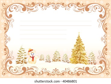 christmas letter. Gold Version