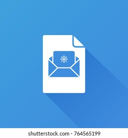 christmas letter icon