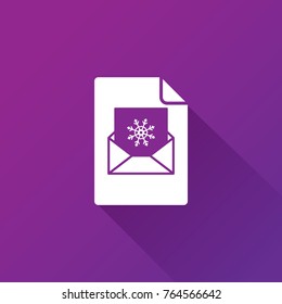 christmas letter icon