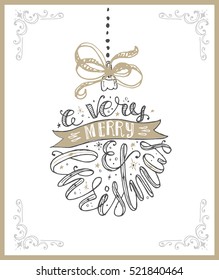 christmas lettering background