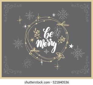 christmas lettering background