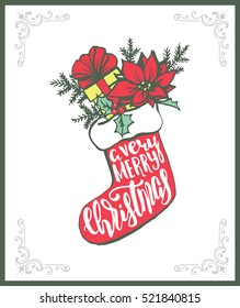 christmas lettering background