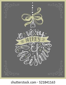 christmas lettering background