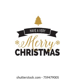 Christmas lettering with decor