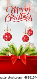 Christmas Lettering with Decoration