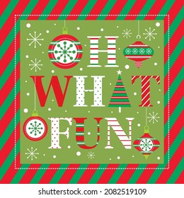 Christmas lettering and decorations for christmas card, gift bag or box design