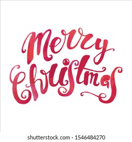 Christmas lettering on white background