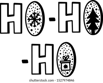 Christmas lettering. Christmas phrases. Holiday season