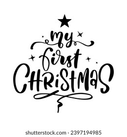 Christmas Lettering Quotes and Phrases For Printable Posters, Cards, Tote Bags Or T-Shirt Design. Christmas and Winter Quotes And Saying
