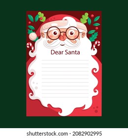 Christmas letters. Merry Christmas vector. Santa Claus letters