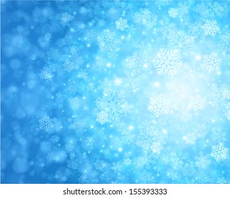 Christmas light background with snowflakes. Vector illustration Eps 10. Christmas light background with snowflakes. Vector illustration Eps 10.