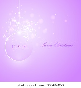  Christmas light ball abstraction, vector eps 10