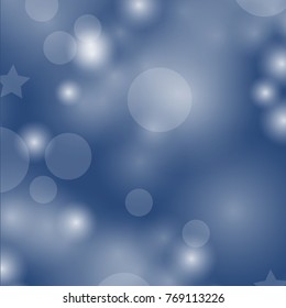 Christmas light blue background with gentle snowflakes and a place for your text.