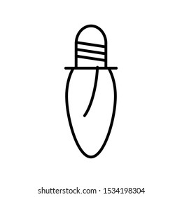 christmas light bulb icon design vector template