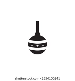 christmas light bulb icon vector ilustration logo design