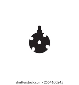 christmas light bulb icon vector ilustration logo design