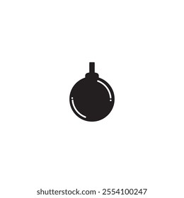 christmas light bulb icon vector ilustration logo design