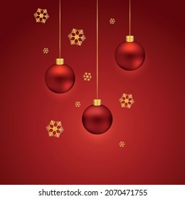 bombilla de Navidad y elemento vector de nieve 