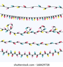 Christmas light bulbs set 