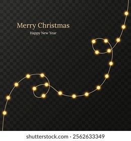 Christmas light bulbs vector illustration