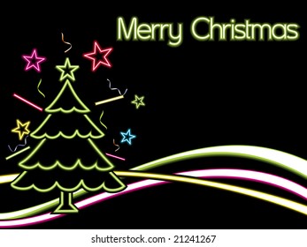 christmas light decorated background