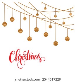 Christmas light decorations Vector illustration featuring colorful glowing bulbs in various shapes and arrangements. Ideal for holiday banners, festive cards, and seasonal design elements.
