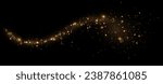 	
christmas light effect, sparkling magic dust particles.a trail of golden particles. A trail of stardust. Space sparkling.