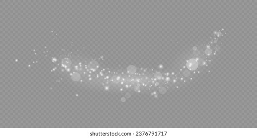 christmas light effect, sparkling magic dust particles.a trail of golden particles. A trail of stardust. Space sparkling.	