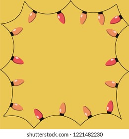 Christmas light. Holiday vector card. Vector winter background.