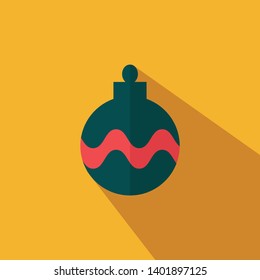 Christmas light icon - Flat colorful illustration