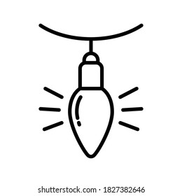 Christmas Light Icon Vector Sign And Symbols