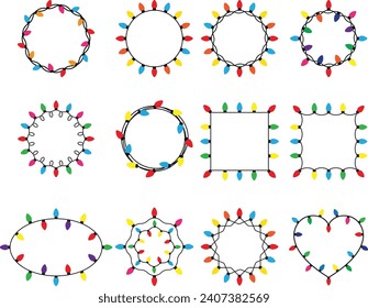 Christmas Light Isolated on White Background