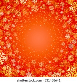 Christmas light with snowflakes. Vector background EPS10