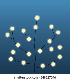 Christmas light tree