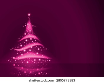Christmas light Tree formed from Stars, White lighting Christmas background vector Christmas light Tree formed from Stars, White lighting Christmas background vector