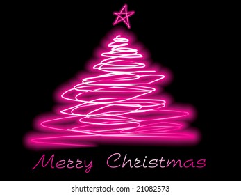 luz navideña en forma de árbol, fondo de pared