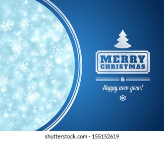 Christmas light vector background. Card or invitation decoration. 