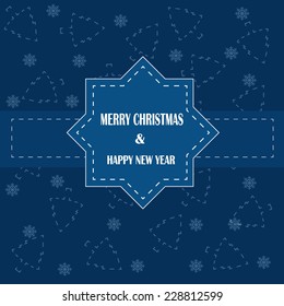 Christmas light vector background. Card or invitation.