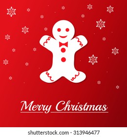 Christmas light vector background. Card or invitation. Christmas Greeting Card. Merry Christmas lettering, vector illustration