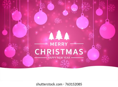 Christmas light vector background. Card or invitation.