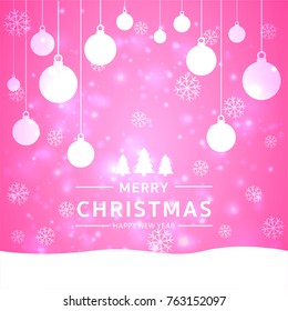 Christmas light vector background. Card or invitation.