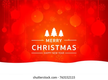 Christmas light vector background. Card or invitation.