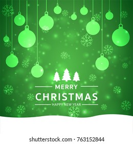 Christmas light vector background. Card or invitation.
