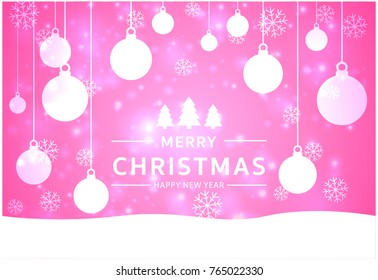 Christmas light vector background. Card or invitation