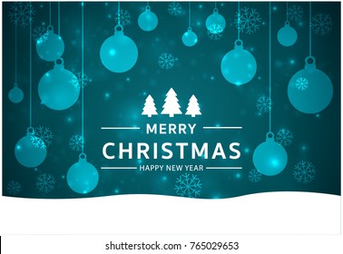 Christmas light vector background. Card or invitation