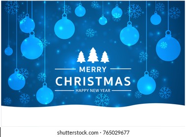 Christmas light vector background. Card or invitation