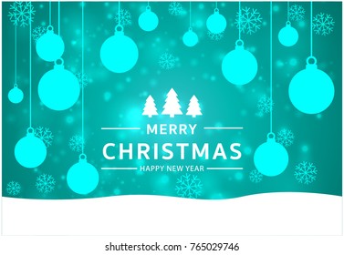 Christmas light vector background. Card or invitation