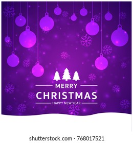 Christmas light vector background. Card or invitation.