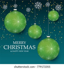 Christmas light vector background. Card or invitation