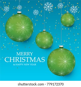 Christmas light vector background. Card or invitation